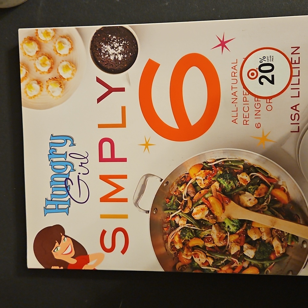 Simply 6 Cookbook by Lisa Lillien - White & Orange Cover